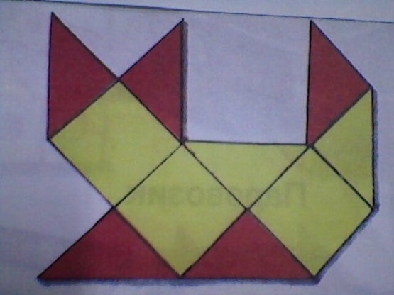 Мозаика из частей квадрата