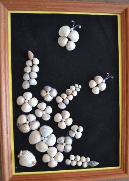 Панно из ракушек своими руками