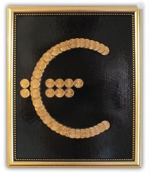 Инсталляция из монет