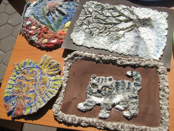 Лепка из бумажной массы