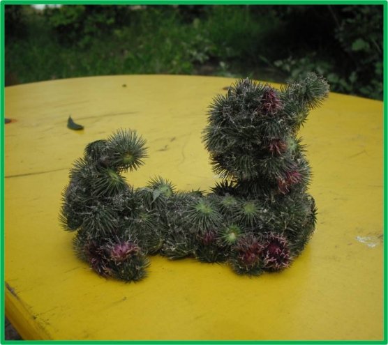 Осенние поделки из репейника