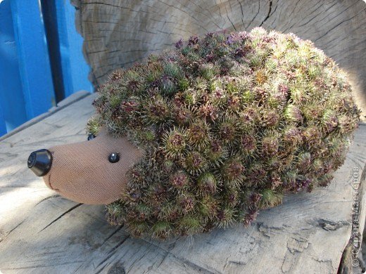 Ежик из репейника