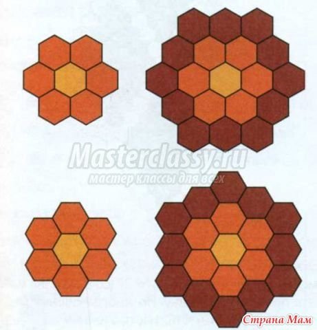 Поделки из шестиугольников