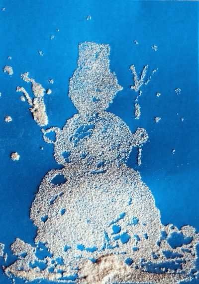 Нетрадиционная техника рисования манкой