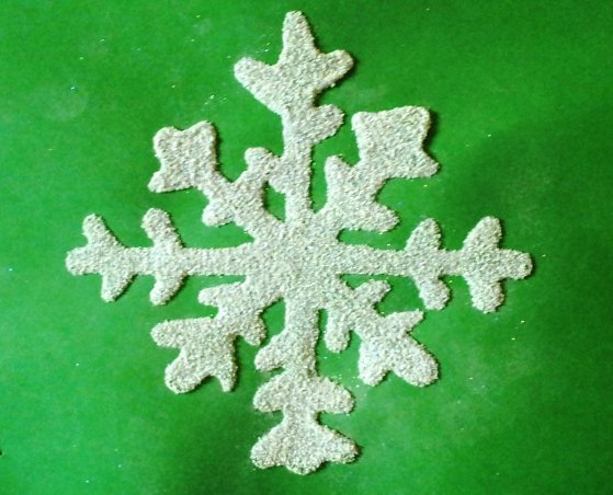 Снежинка солью