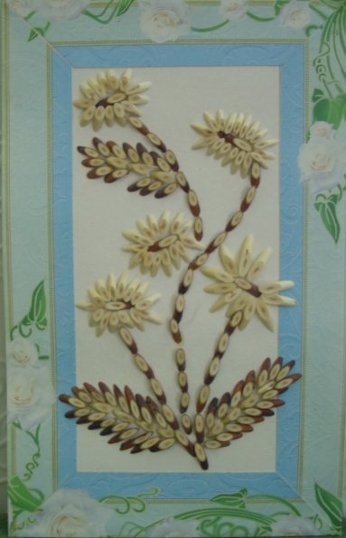 Панно из срезов веточек