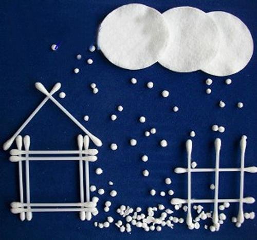 Поделки из ватных палочек