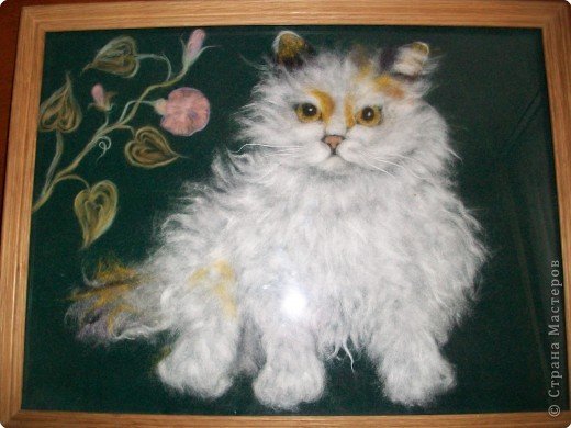 Поделка кот из ваты