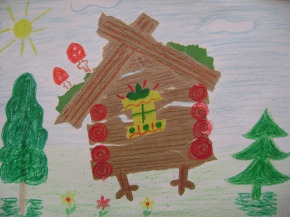 Рисование в старшейтгруппе сказочный домик