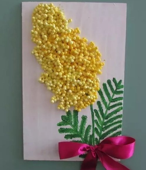 Аппликация Мимоза