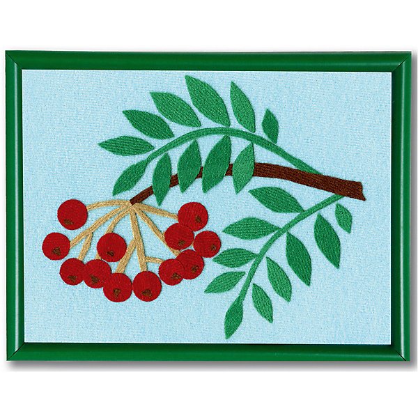 Рябина из цветной бумаги