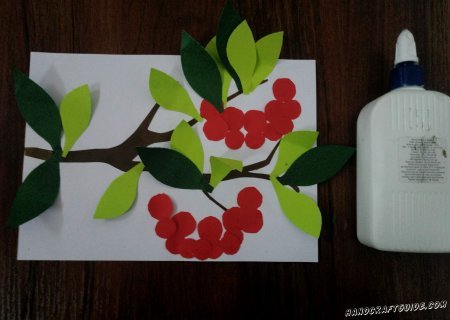 Аппликации калина (44 фото)