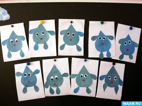 Аппликация во второй младшей