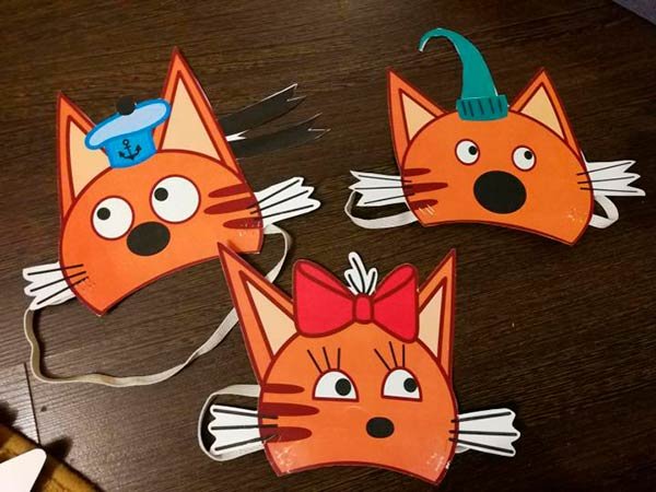 Поделка три кота