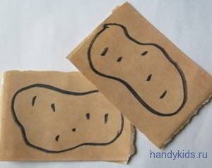 Аппликации картошка (43 фото)