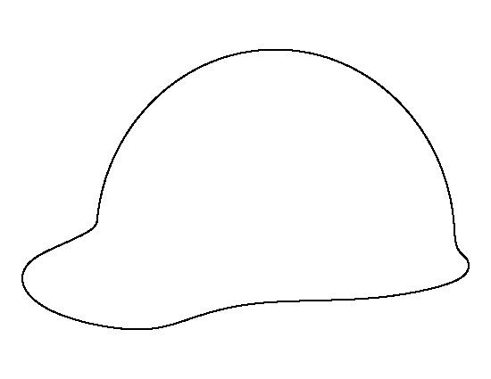 Каска трафарет