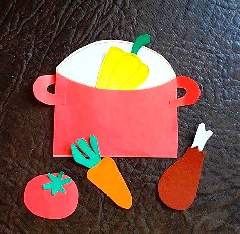 Аппликация кастрюля