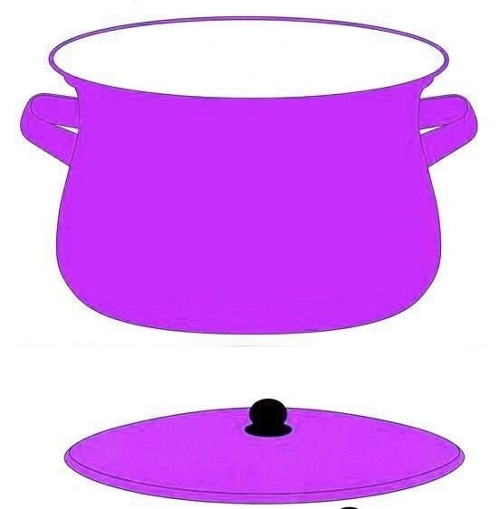 Подбери крышку к кастрюле