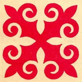 Казахский орнамент ткань