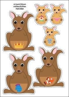 Аппликация кенгуру для дошкольников