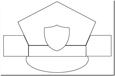 Полицейская фуражка из бумаги