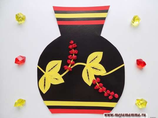 Аппликация Хохлома