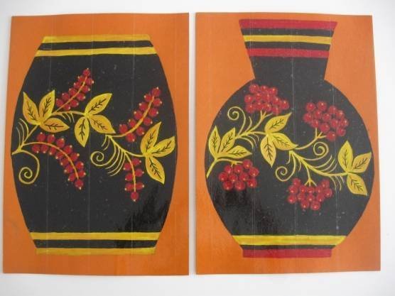 Рисование Золотая Хохлома в старшей группе Комарова