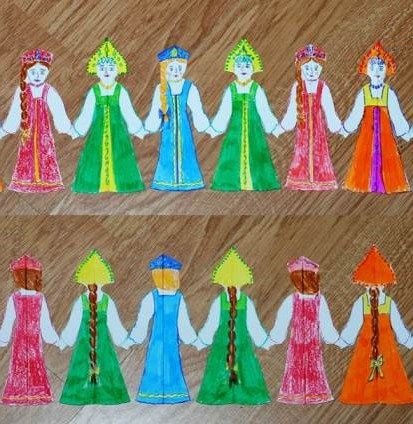 Аппликация в подготовительной группе на тему хоровод