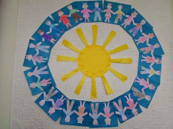 Аппликация хоровод дружбы