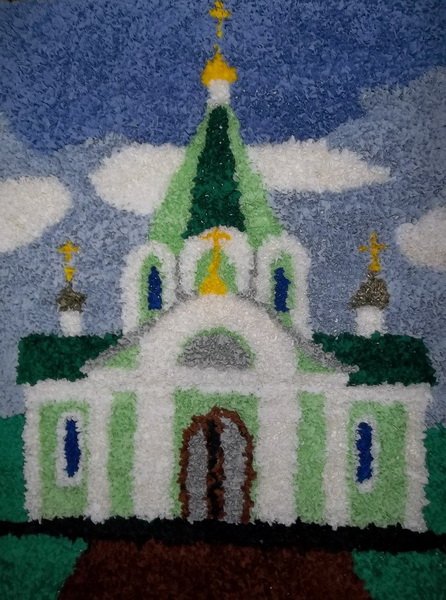 Аппликация на тему храм