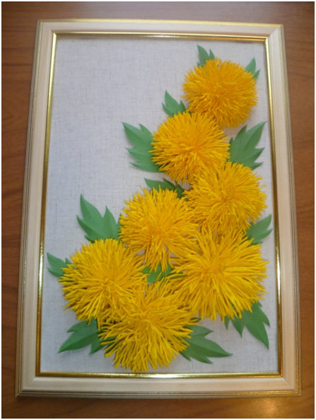 Хризантема поделка