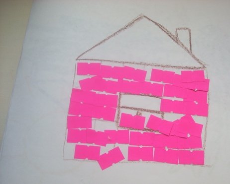 Аппликация на тему стройка