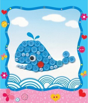 Аппликация из пуговиц