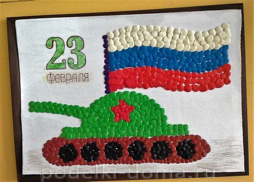 Поделки из пластилина на 23 февраля