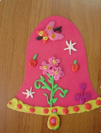 Пластилинография колокольчик