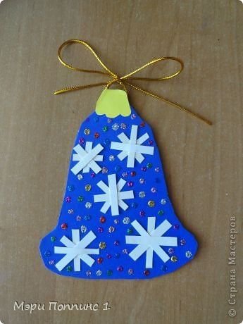 Елочные игрушки аппликация из бумаги