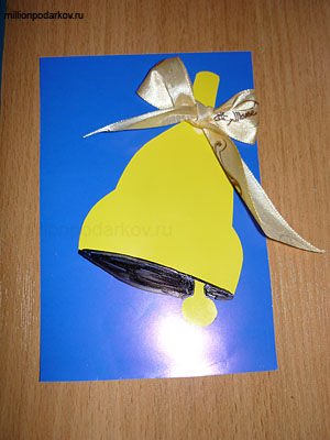 Поделка школьный колокольчик