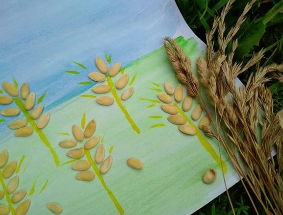 Поделка пшеница