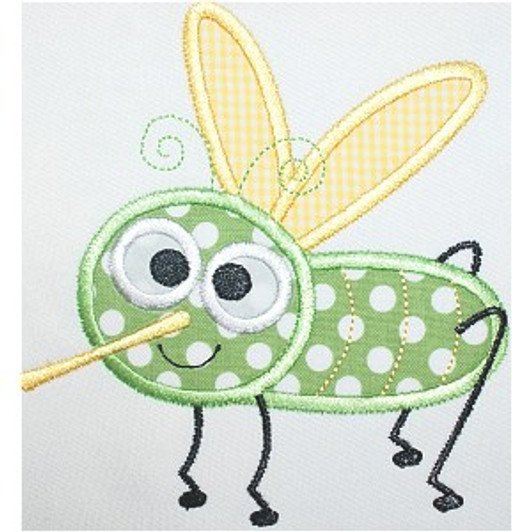 Аппликация комар для малышей