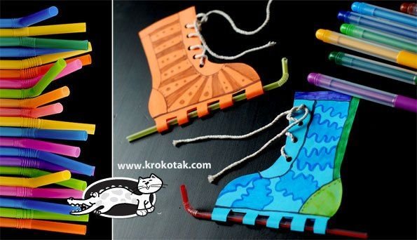 Поделка коньки для детей