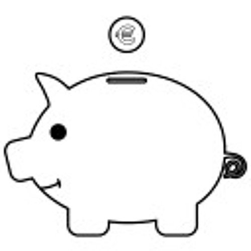 Нарисованная Свинка копилка