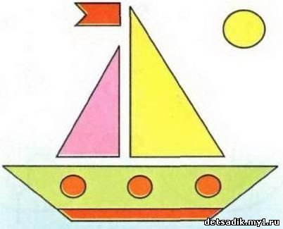 Кораблик аппликация для детей