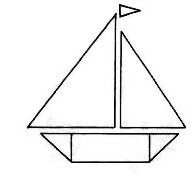 Занятие аппликация кораблик. Кораблик из геометрических фигур. Корабль из геометрических фигур. Аппликация кораблик из геометрических фигур. Корабль из геометрических фигур для детей.