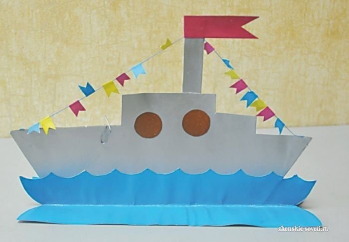 Аппликация кораблик старшая. Аппликация корабль. Корабль аппликация для детей. Кораблик для аппликации в детском саду. Корабль из цветной бумаги.