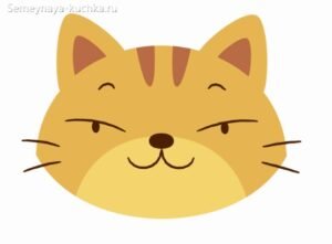 Мордашка кошки для аппликации