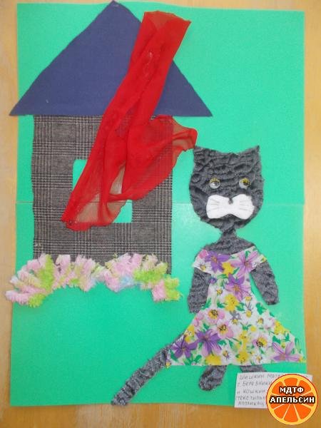 Рисование Кошкин дом старшая группа