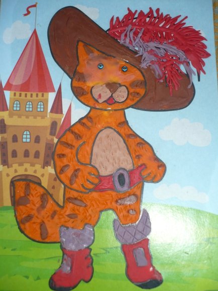 Кот в сапогах ПЛАСТИЛИНОВЫЙ