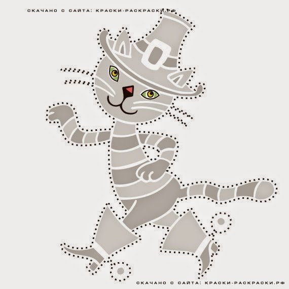 Аппликация кот в сапогах