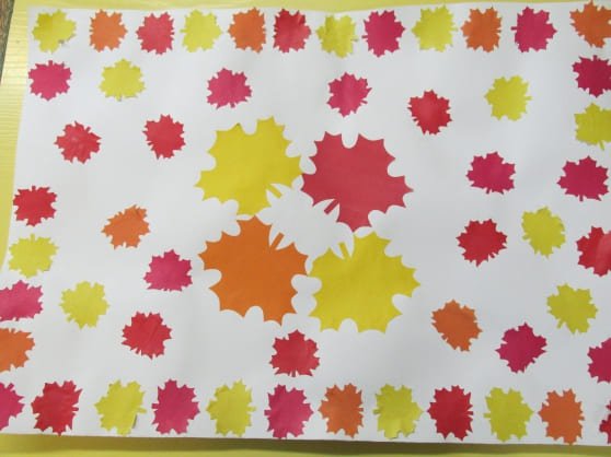 Аппликация в подготовительной группе на тему осенний ковер
