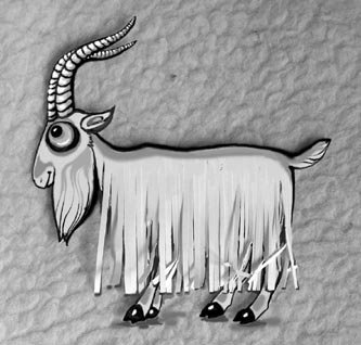 Аппликация коза для детей